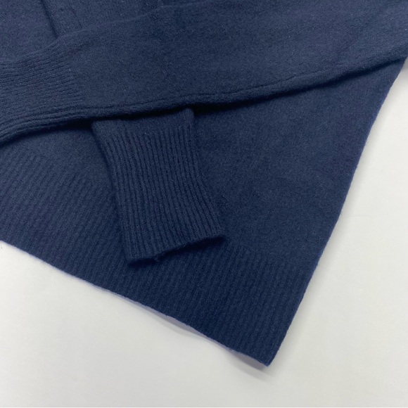 Scotch & Soda Women’s Navy Wool/Cashmere Mock Neck Sweater S LUXURIOUS - Picture 5 of 13
